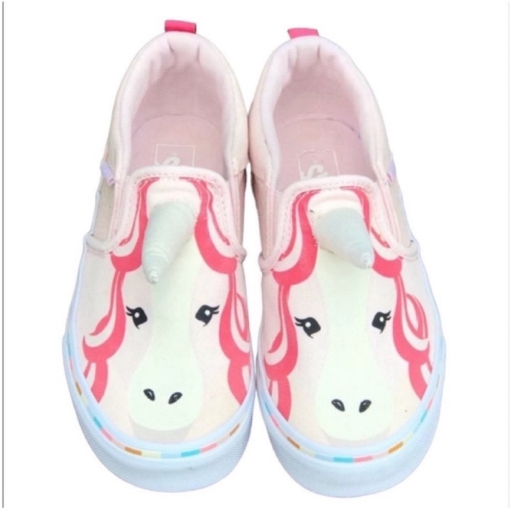 Vans Unicorn With Horn Slip On Skateboard Shoes Size 3